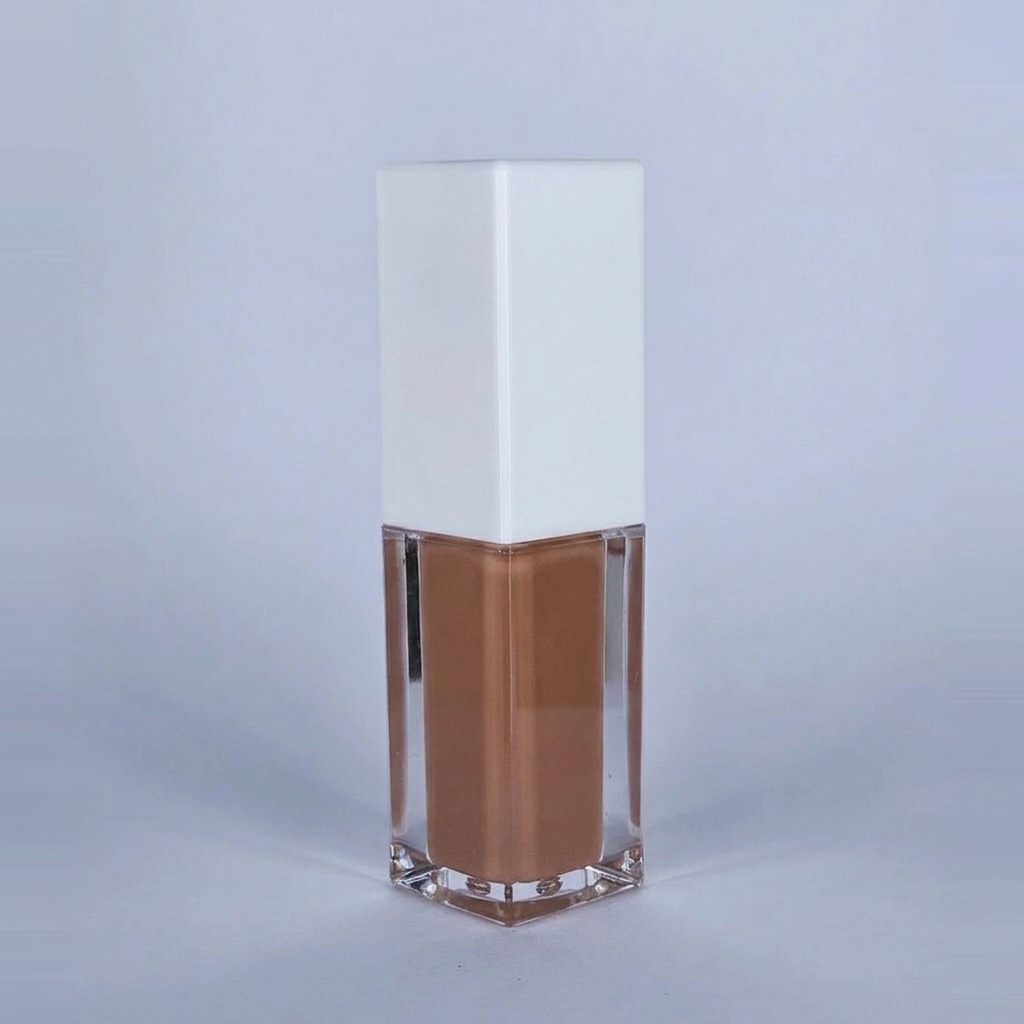 Sugar Cookie brown lip gloss, side view